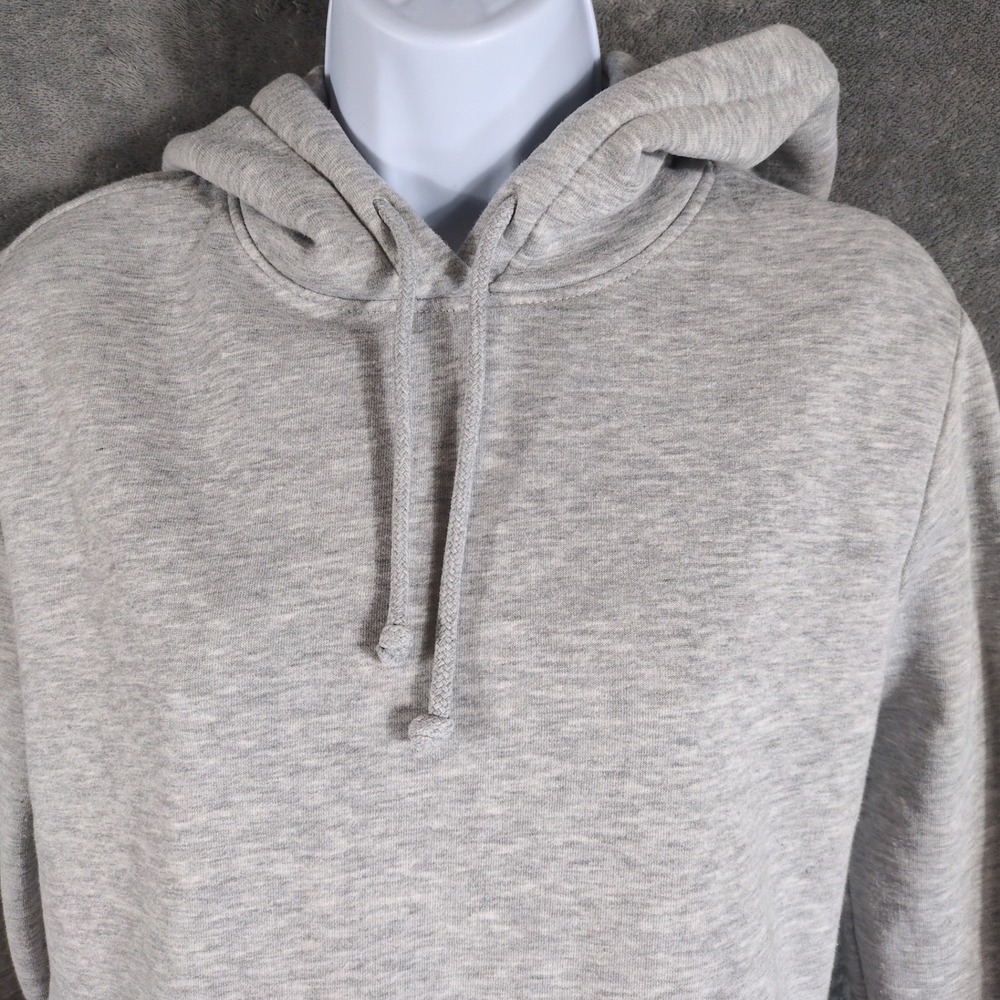 H&M Divided‎ Womens Heather Gray Hooded Sweatshirt Fleece Mini Dress Size 6 - Picture 5 of 13